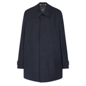Rainforest Wool Car Coat Mens 40R Black Zip & Button 3/4 Length Quiet Luxury